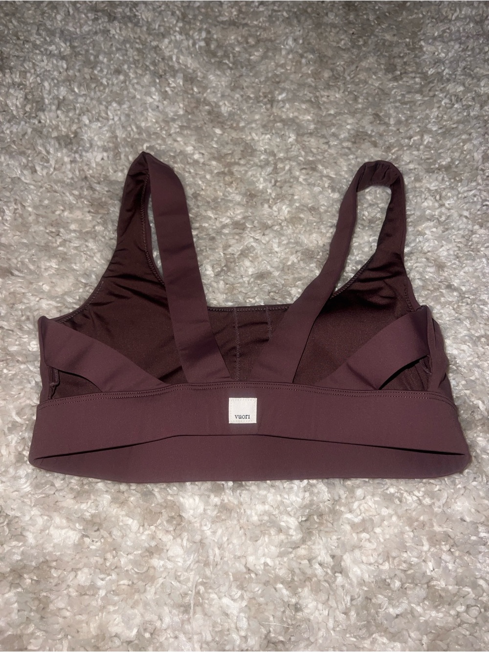 Vuori Plum Supportive Sports Bra with Wide Straps
